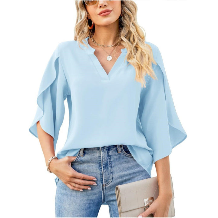 Claire Elegantes Top mit V-Ausschnitt – Für zeitlose Eleganz und Komfort
