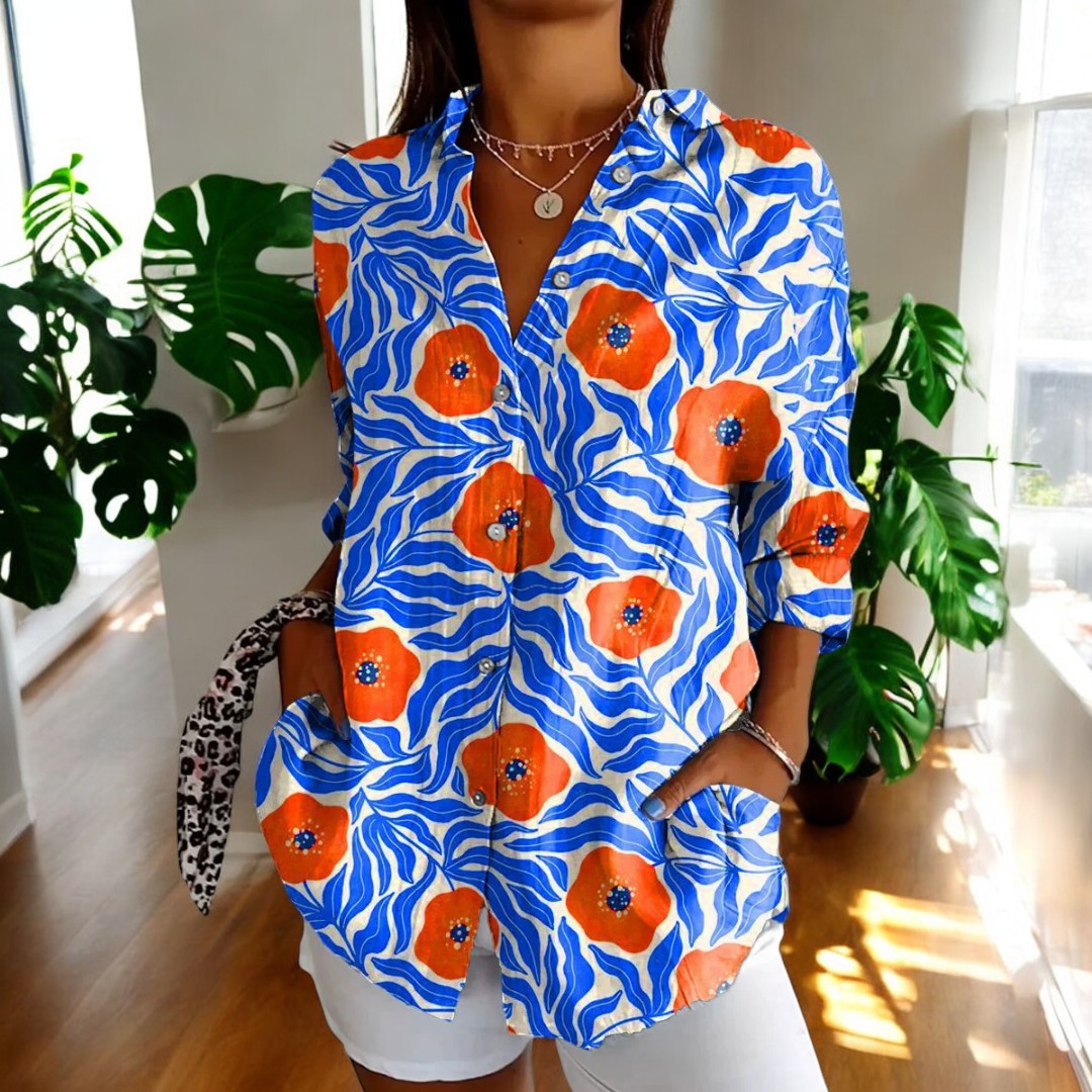 Brooke Blumenbluse – Für zeitlose Eleganz und floralen Charme