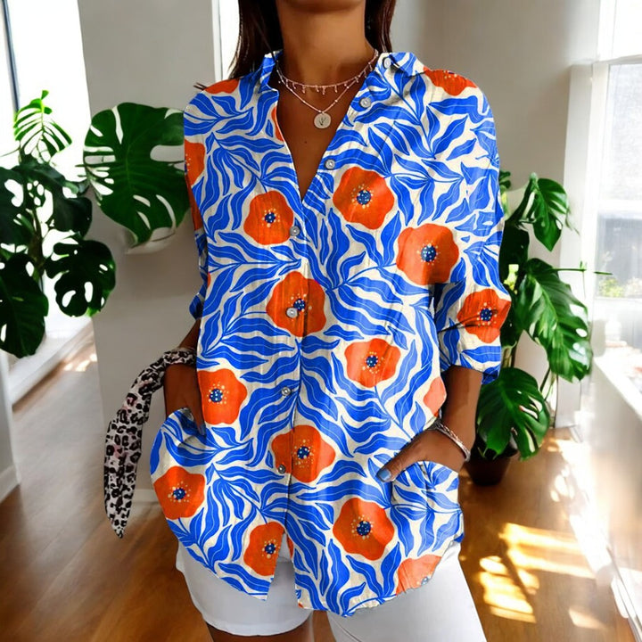 Brooke Blumenbluse – Für zeitlose Eleganz und floralen Charme