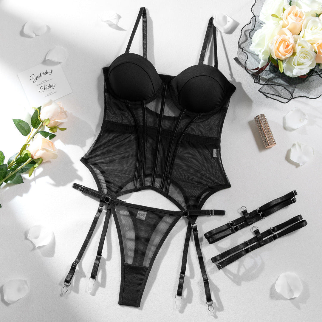Amber Französisch Dessous Set – Eleganz trifft auf Verführung