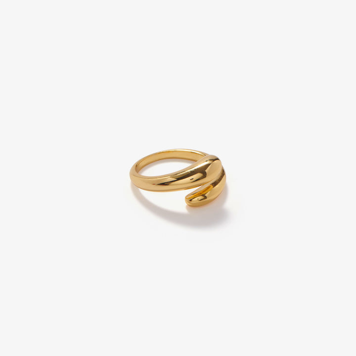 Minimalistischer Wassertropfen-Ring