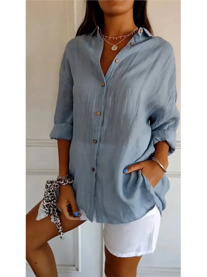 Yvonne – Leichte Damenbluse aus Baumwolle für stilvolle Looks bei jedem Wetter