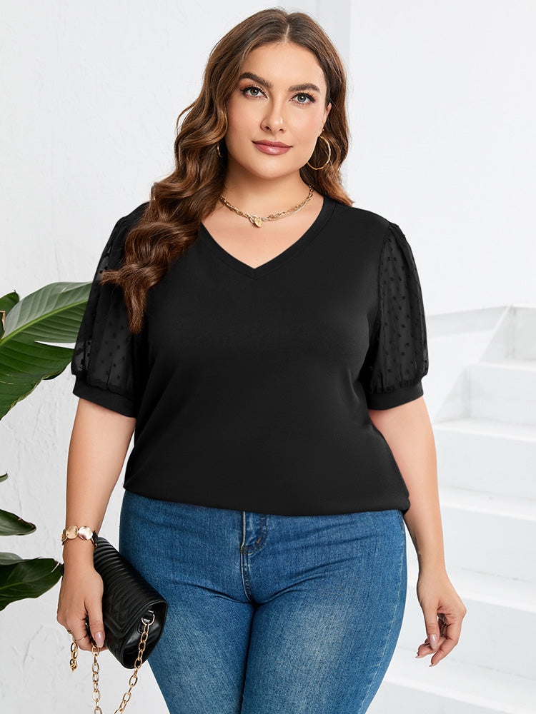 Véronique Elegante Bluse mit Puffärmeln – Für einen raffinierten und femininen Look