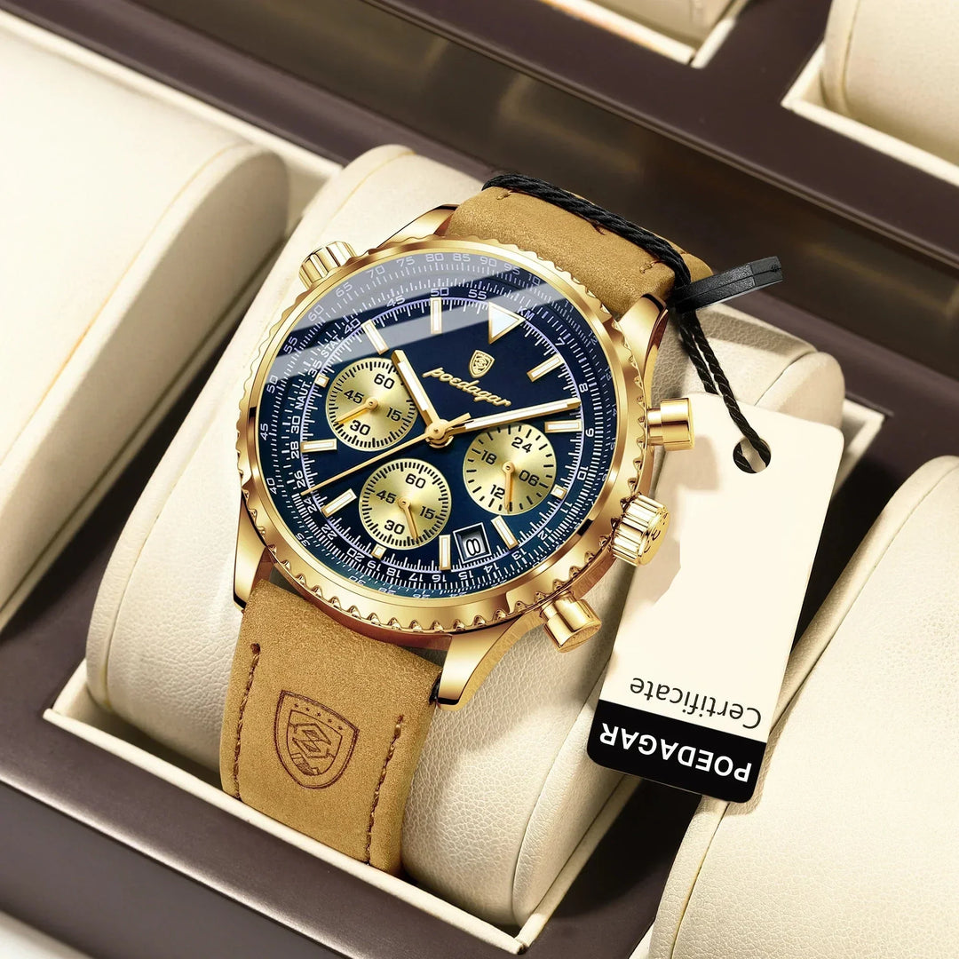 Luxus-Chronographenuhr für Herren – Präzises Quarzwerk & Elegantes Design