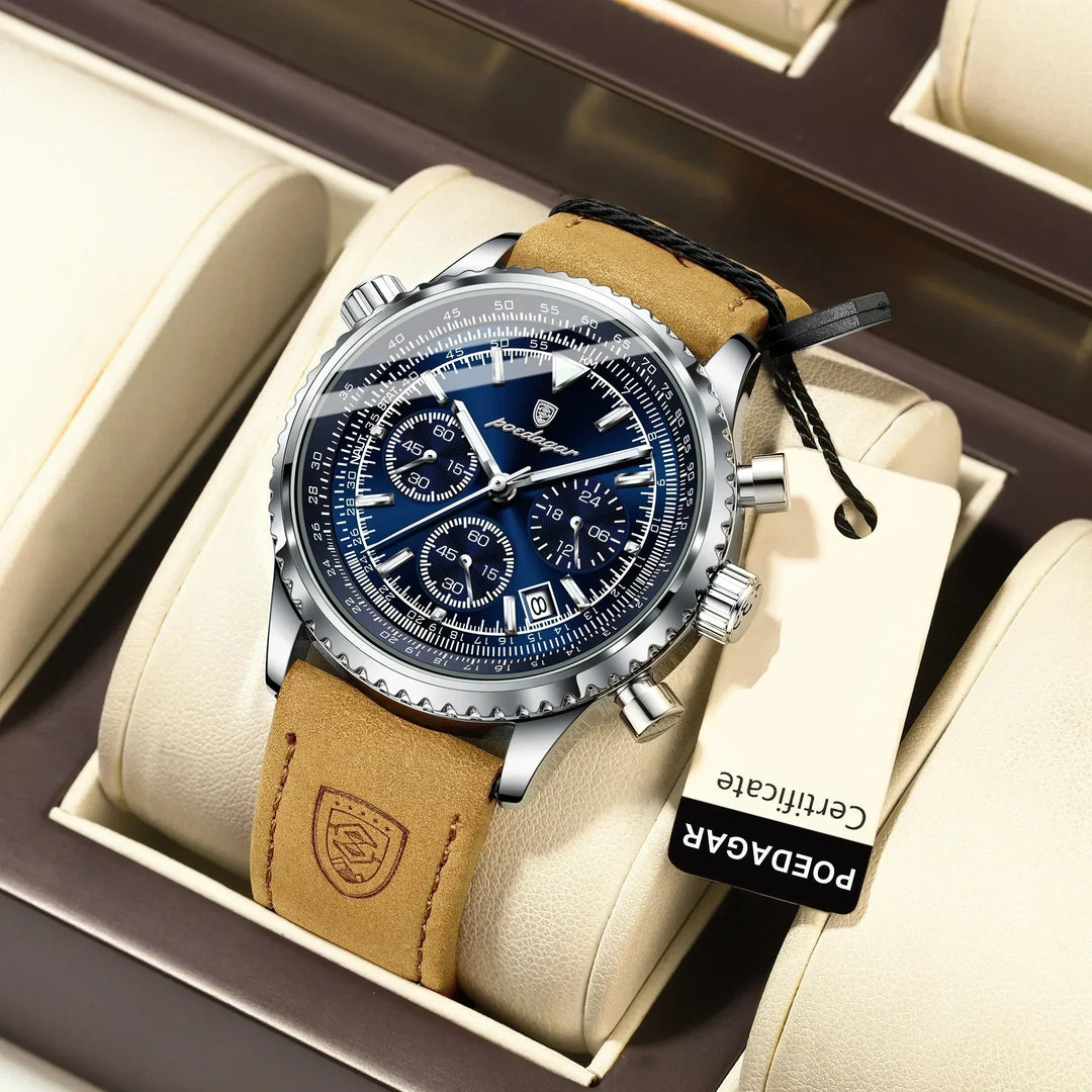 Luxus-Chronographenuhr für Herren – Präzises Quarzwerk & Elegantes Design