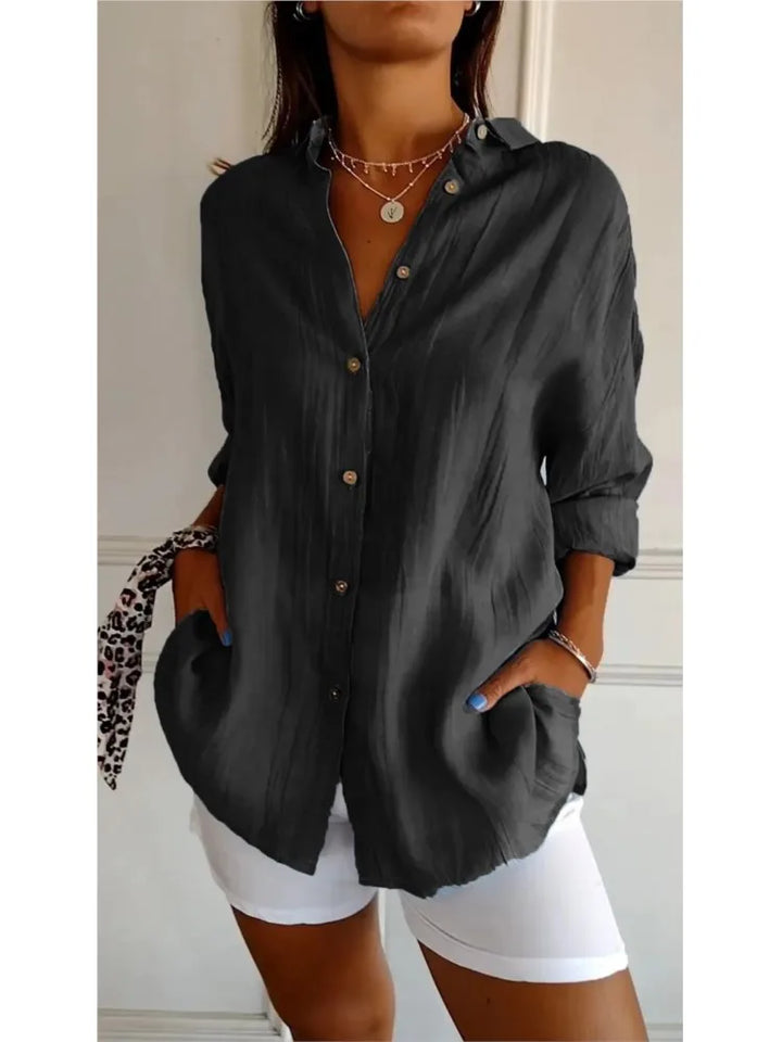 Yvonne – Leichte Damenbluse aus Baumwolle für stilvolle Looks bei jedem Wetter