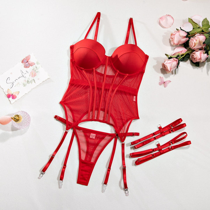 Amber Französisch Dessous Set – Eleganz trifft auf Verführung