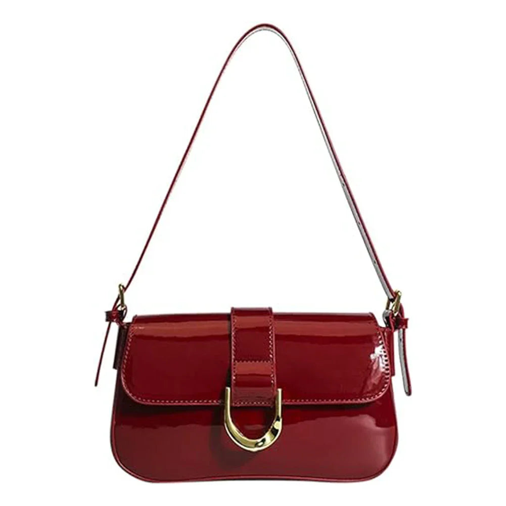 MIA |  Retro Lackleder Umhängetasche