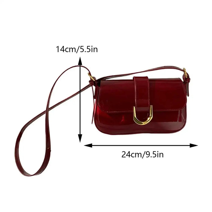 MIA |  Retro Lackleder Umhängetasche