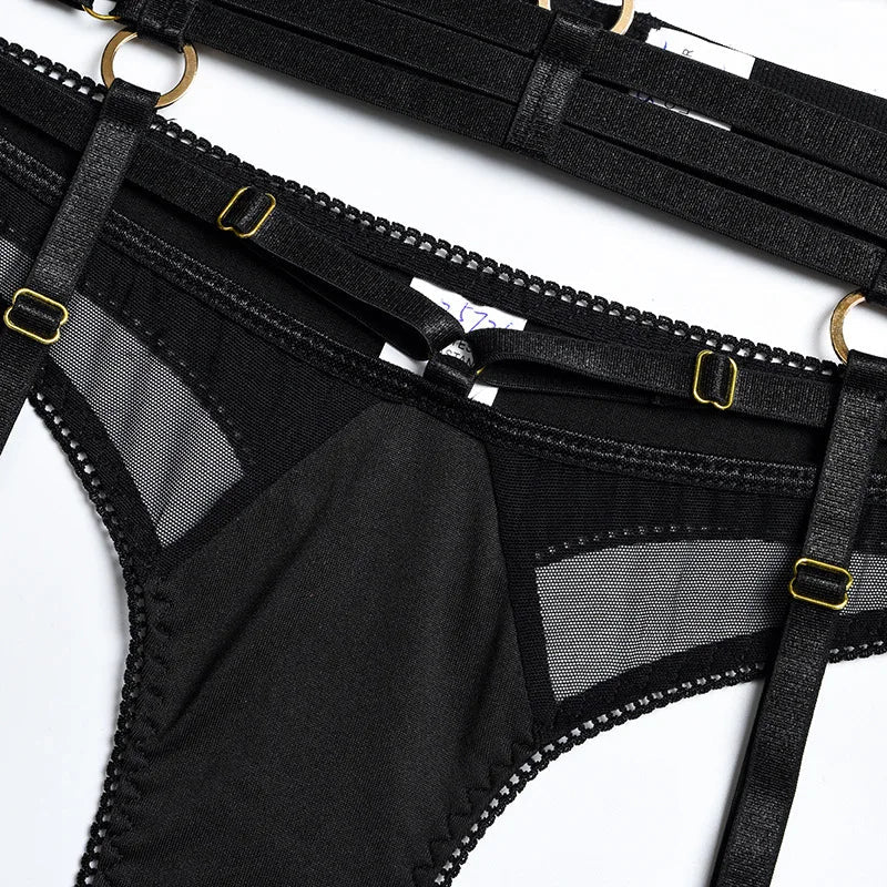 Adriana 3-teiliges Dessous-Set – Französische Spitze für Ihre Weiblichkeit