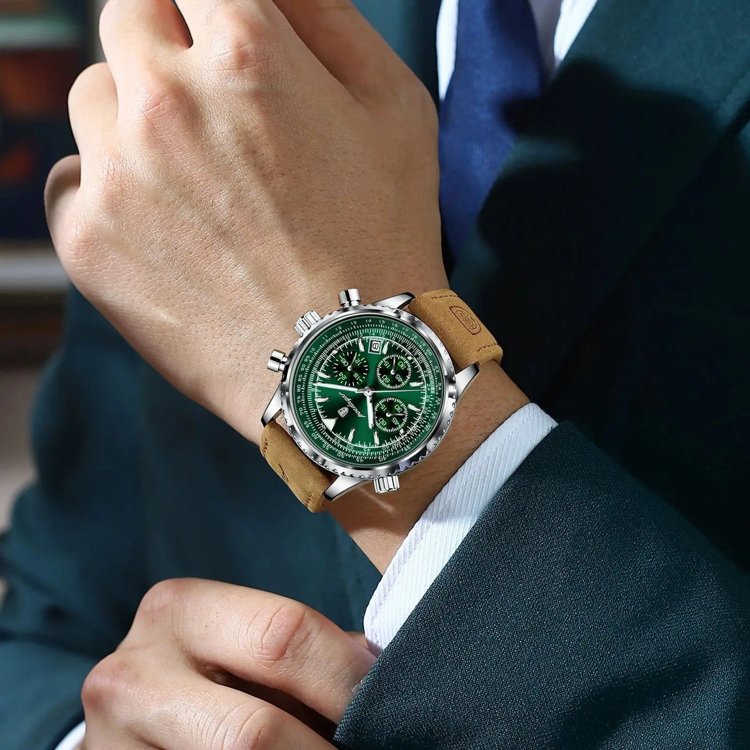 Luxus-Chronographenuhr für Herren – Präzises Quarzwerk & Elegantes Design