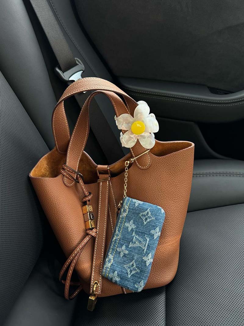 Evie |  Stilvolle Premium Leder Bucket Bag