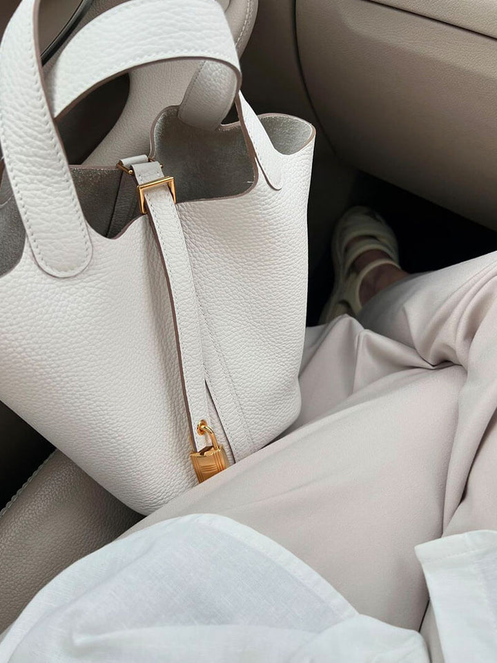Evie |  Stilvolle Premium Leder Bucket Bag