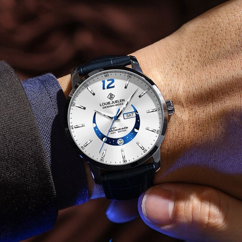 Elegante Mondphasenuhr – Zeit trifft auf Himmelskörper