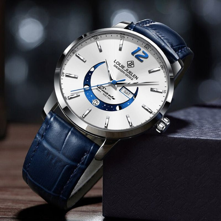 Elegante Mondphasenuhr – Zeit trifft auf Himmelskörper