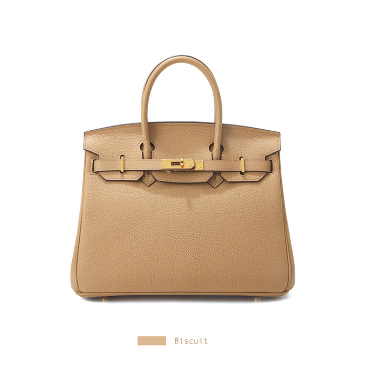 Birk-Handtasche aus Narbenleder