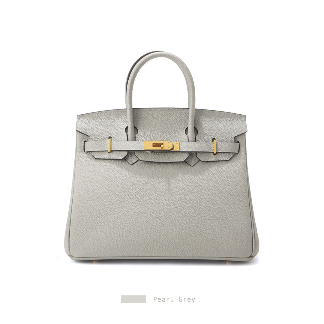 Birk-Handtasche aus Narbenleder