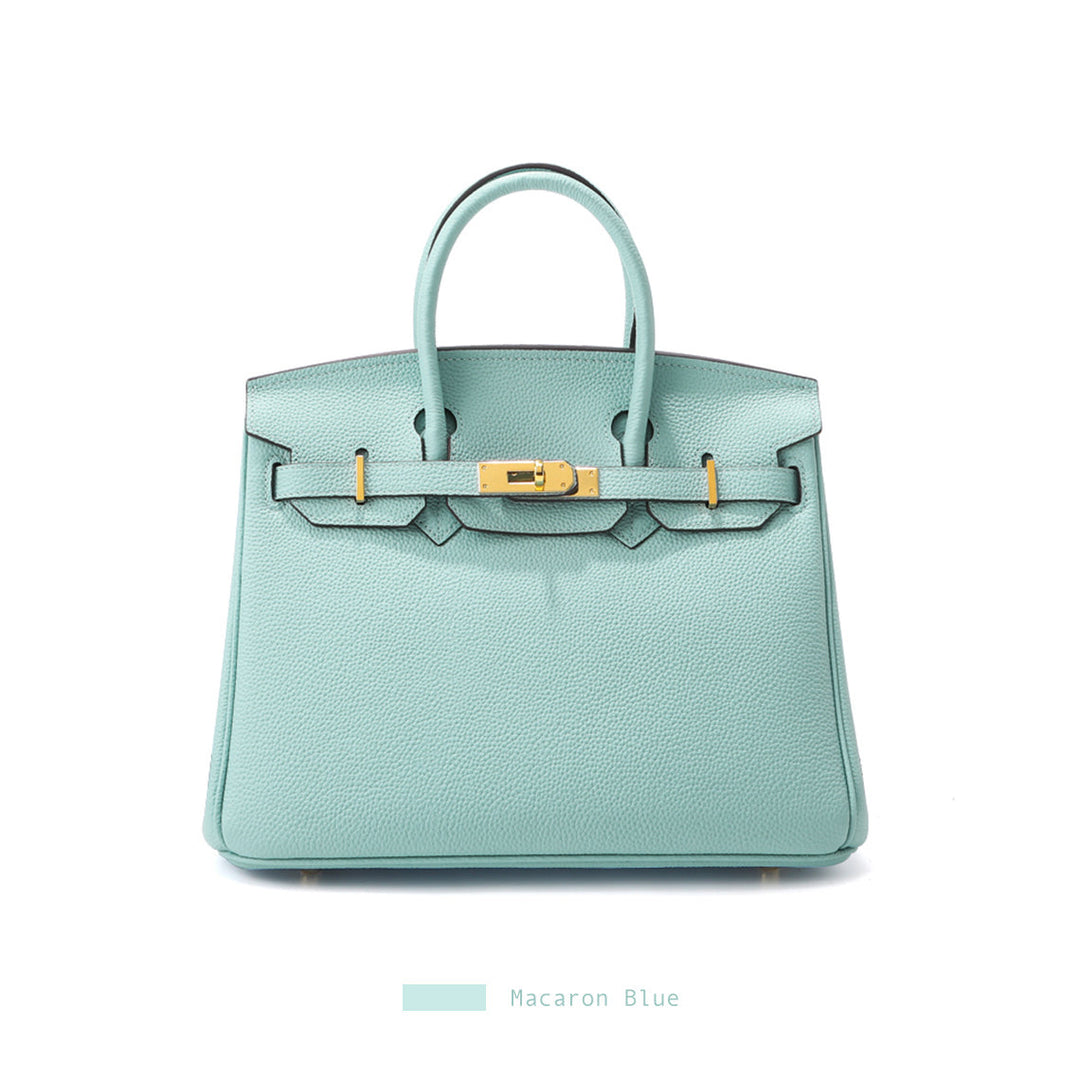 Birk-Handtasche aus Narbenleder