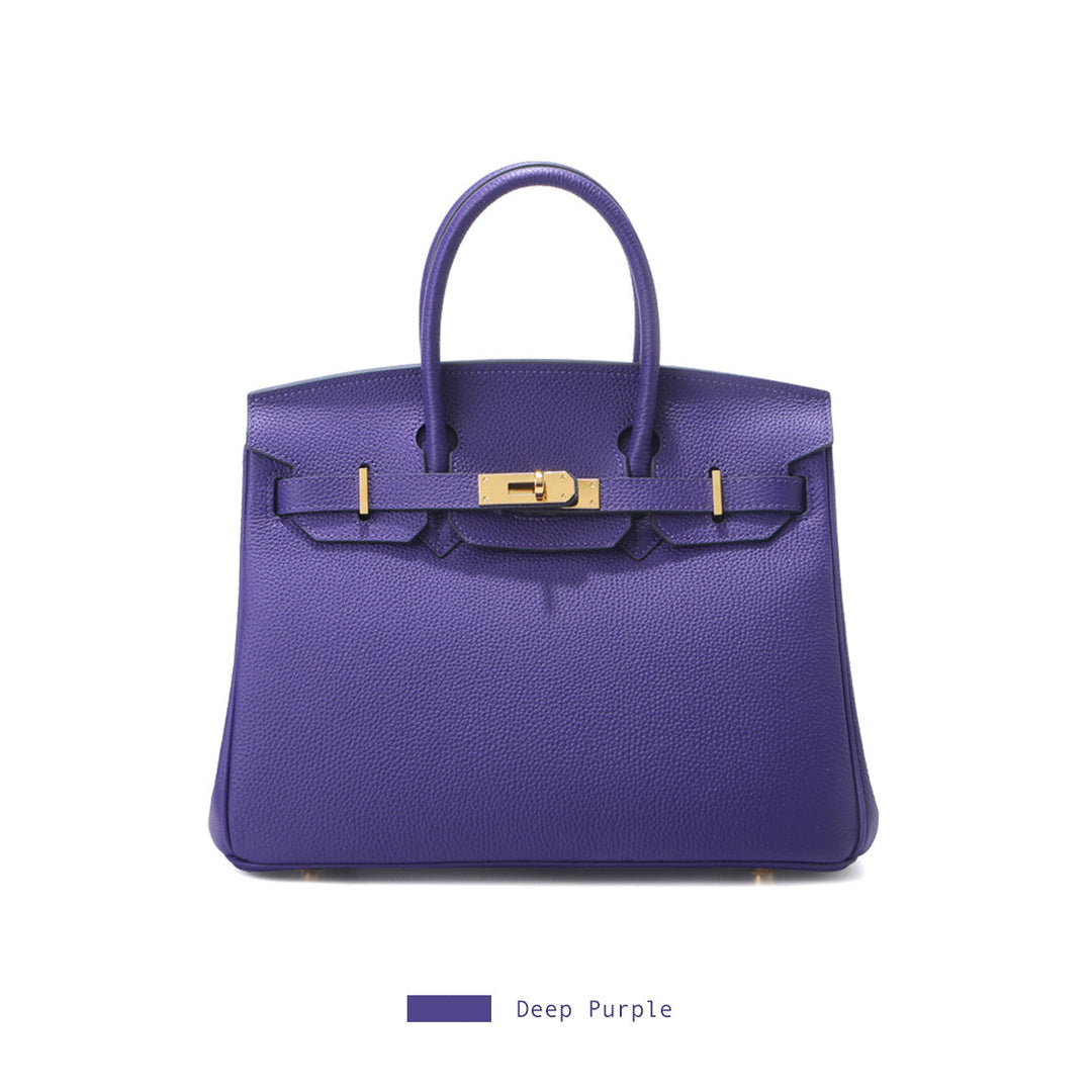 Birk-Handtasche aus Narbenleder
