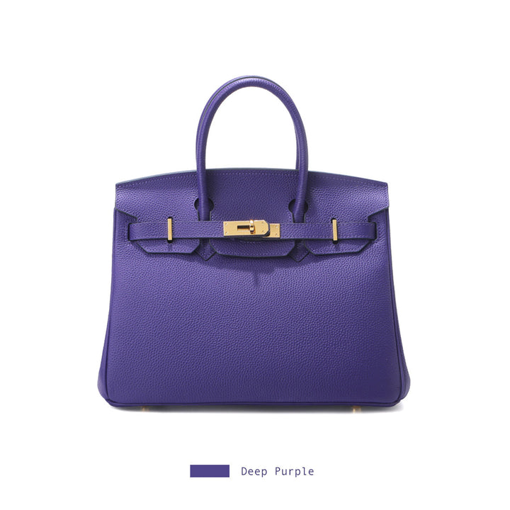 Birk-Handtasche aus Narbenleder
