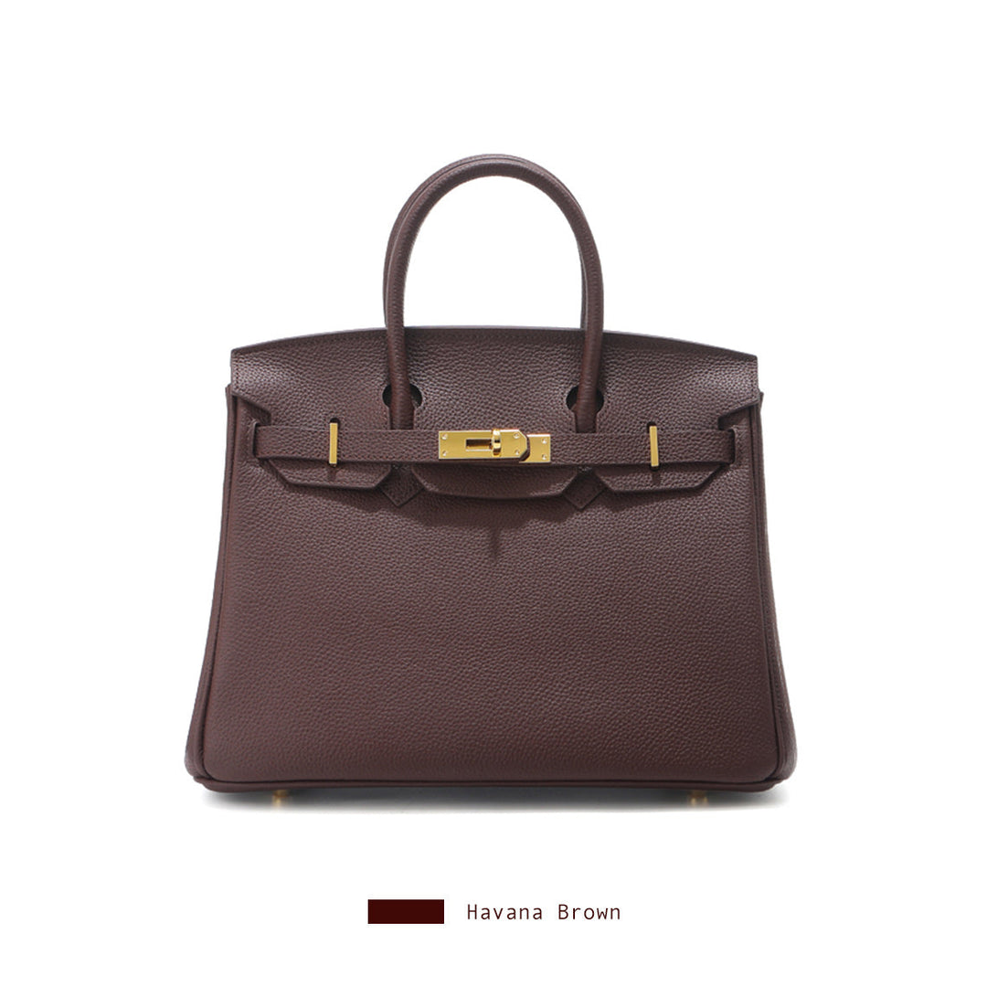Birk-Handtasche aus Narbenleder