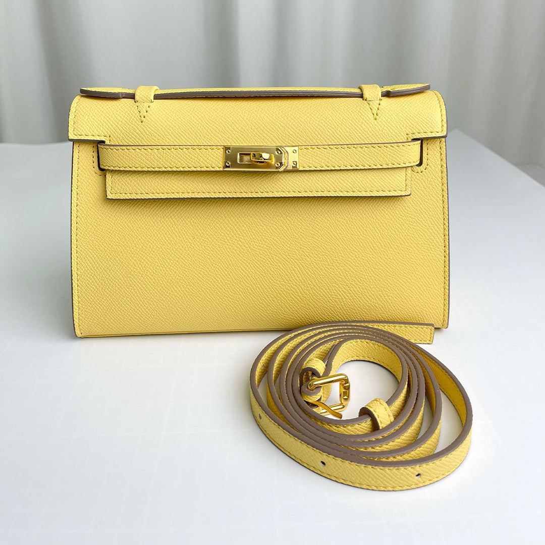 Kelli-Clutch aus Leder für Damen