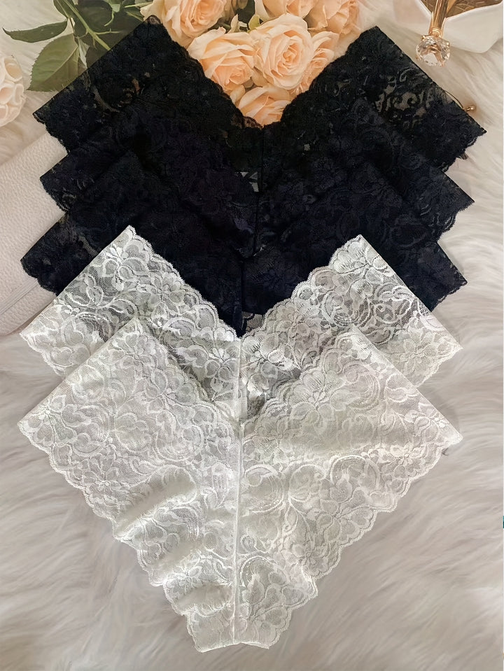 Damen Slips – Spitze & Mid-Rise