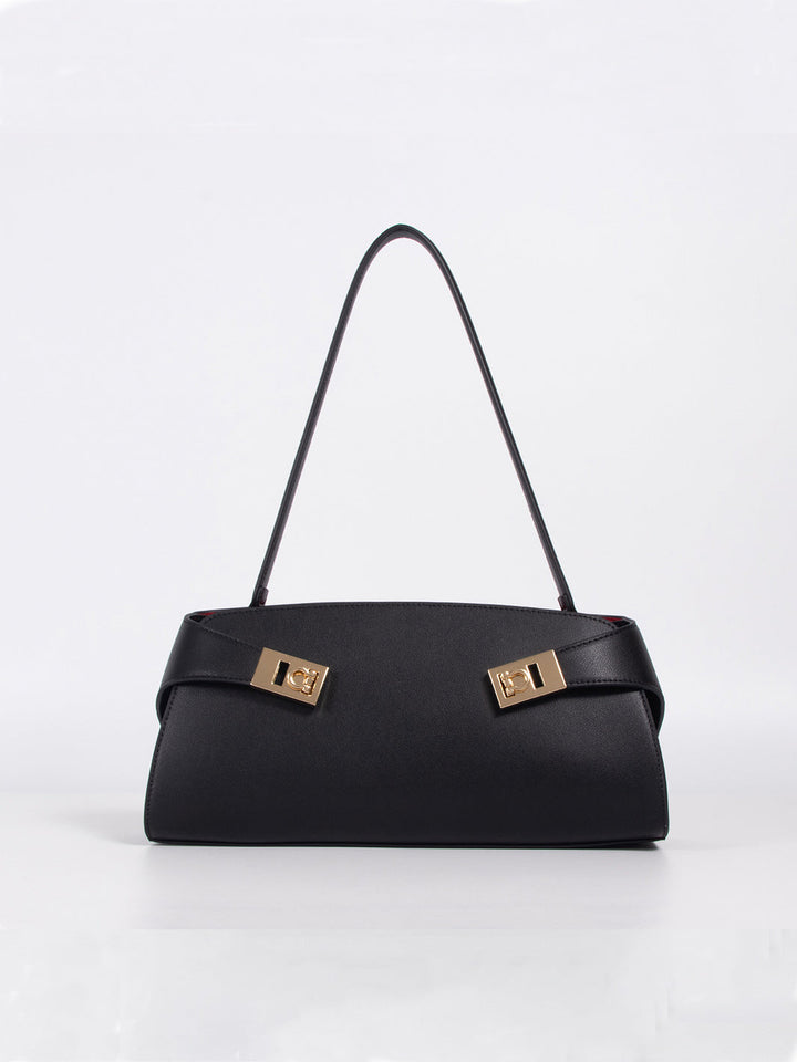 East-West Schultertasche für Damen mit länglicher rechteckiger Form
