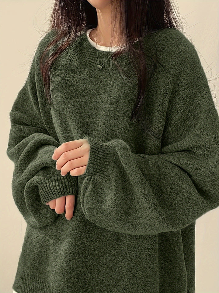 Nora Solider Crew-Neck Pullover