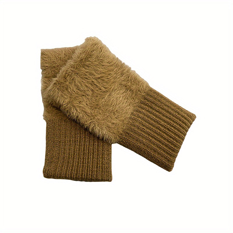 Elsa Weiche, Warme Fingerlose Handschuhe – Stylischer Winterstrick für kalte Tage