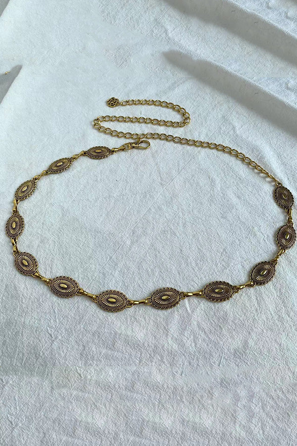 Raegan | Retro Geometrische Taille Kette