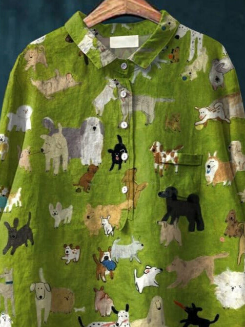 Bluey Künstlerisches T-Shirt mit Hunde-Design