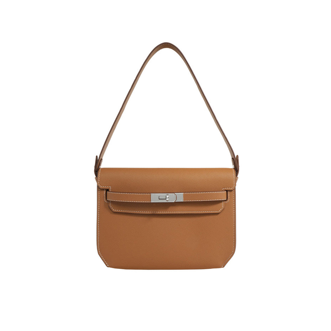 Kelly Depeches Pouch aus Leder mit Drehverschluss und zwei abnehmbaren Riemen