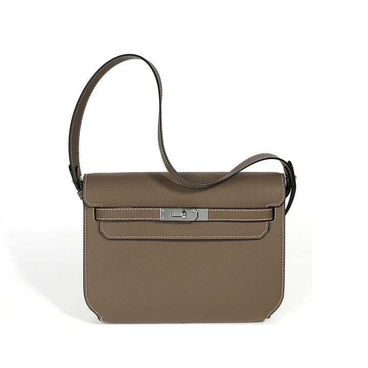 Kelly Depeches Pouch aus Leder mit Drehverschluss und zwei abnehmbaren Riemen