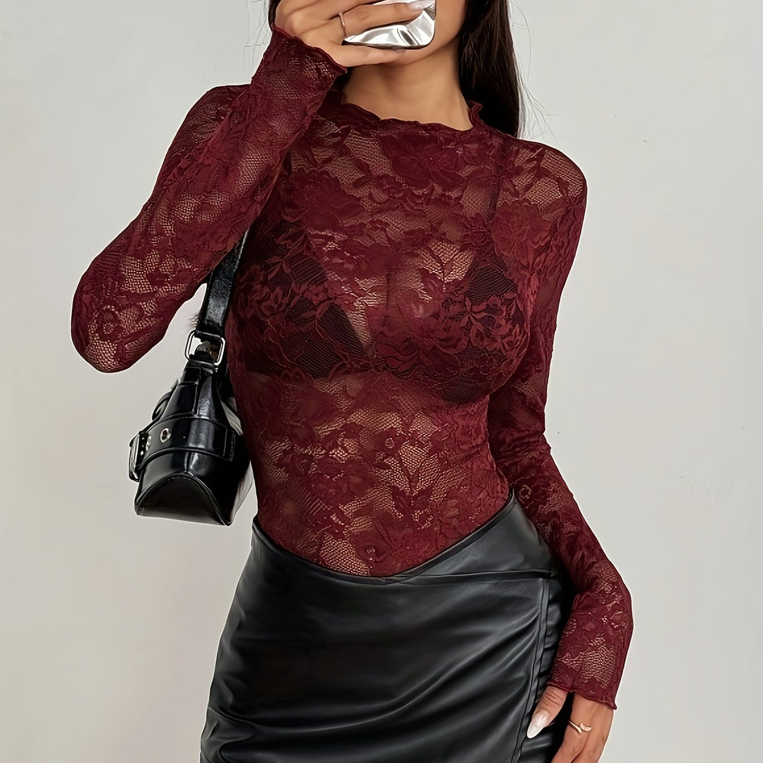 Midnight Lace – Sexy Spitzenoberteil für Damen