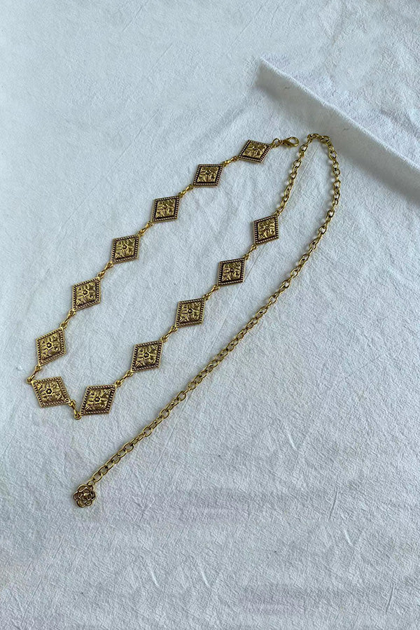 Raegan | Retro Geometrische Taille Kette