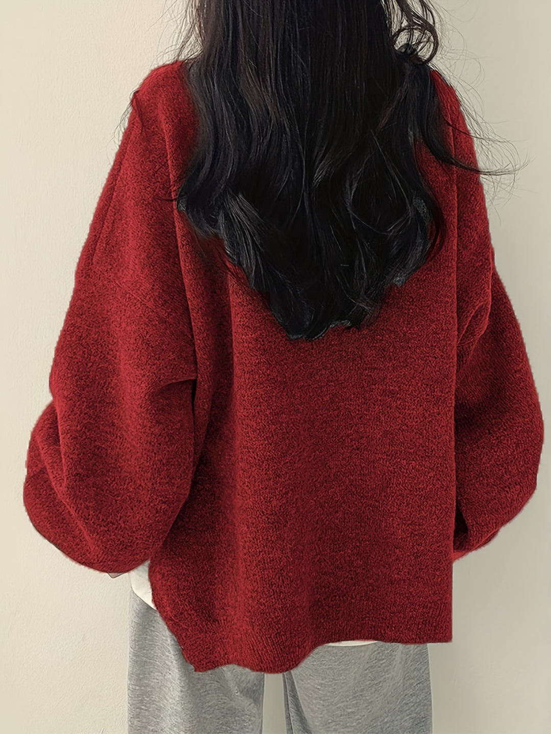 Nora Solider Crew-Neck Pullover