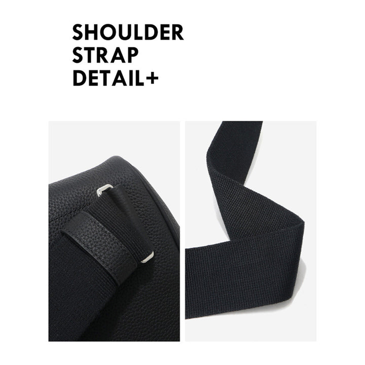 New Kelli Gürteltasche aus Narbenleder mit silbernem Drehverschluss