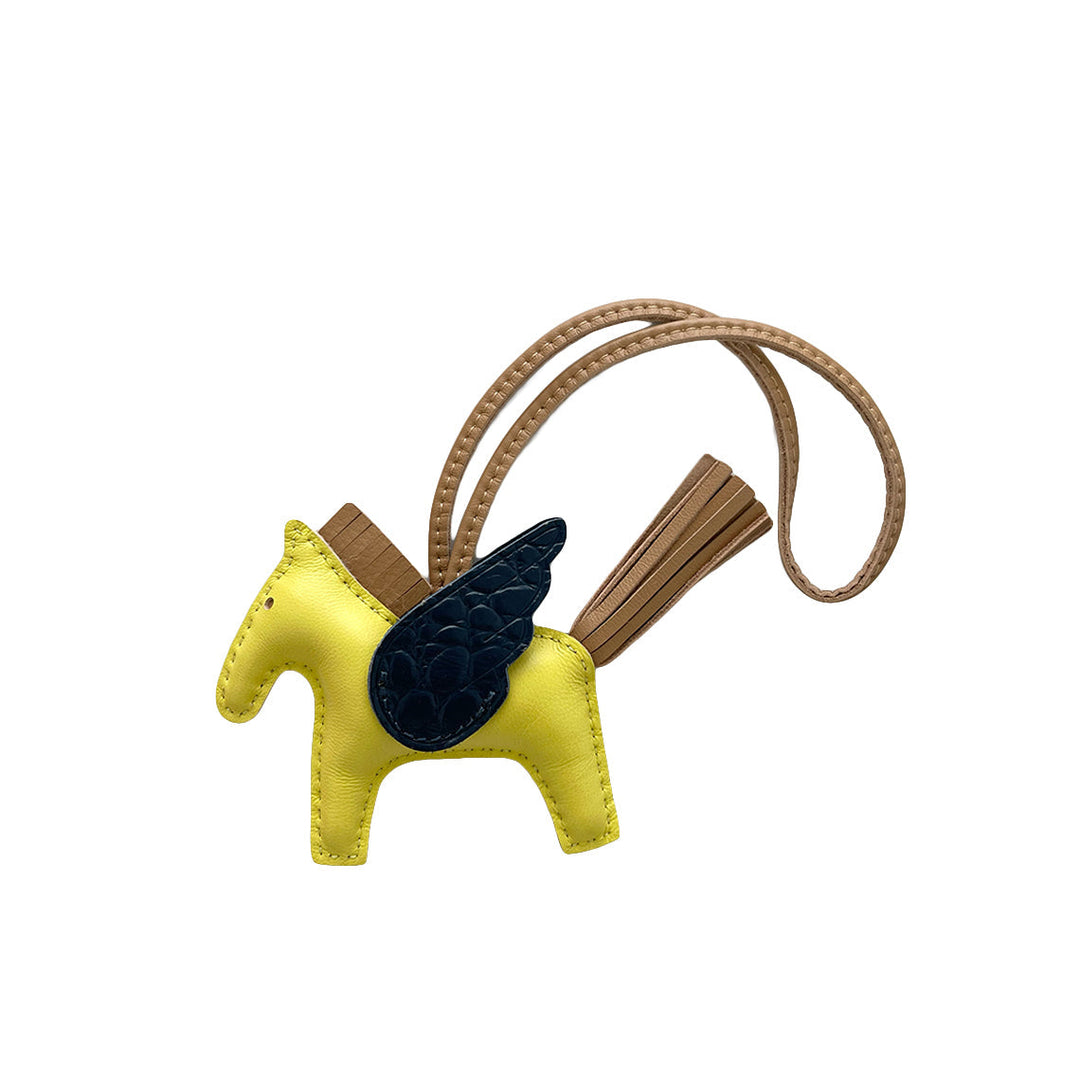 Rodeo Pferde-Taschenanhänger aus Lammleder
