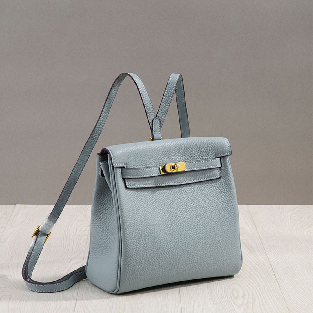 Kelly Rucksack aus Narbenleder mit verstellbaren Riemen