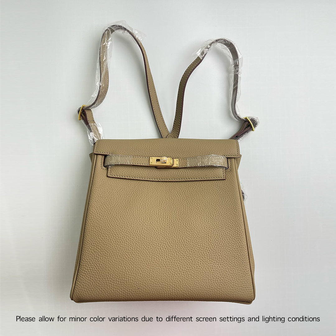 Kelly Rucksack aus Narbenleder mit verstellbaren Riemen