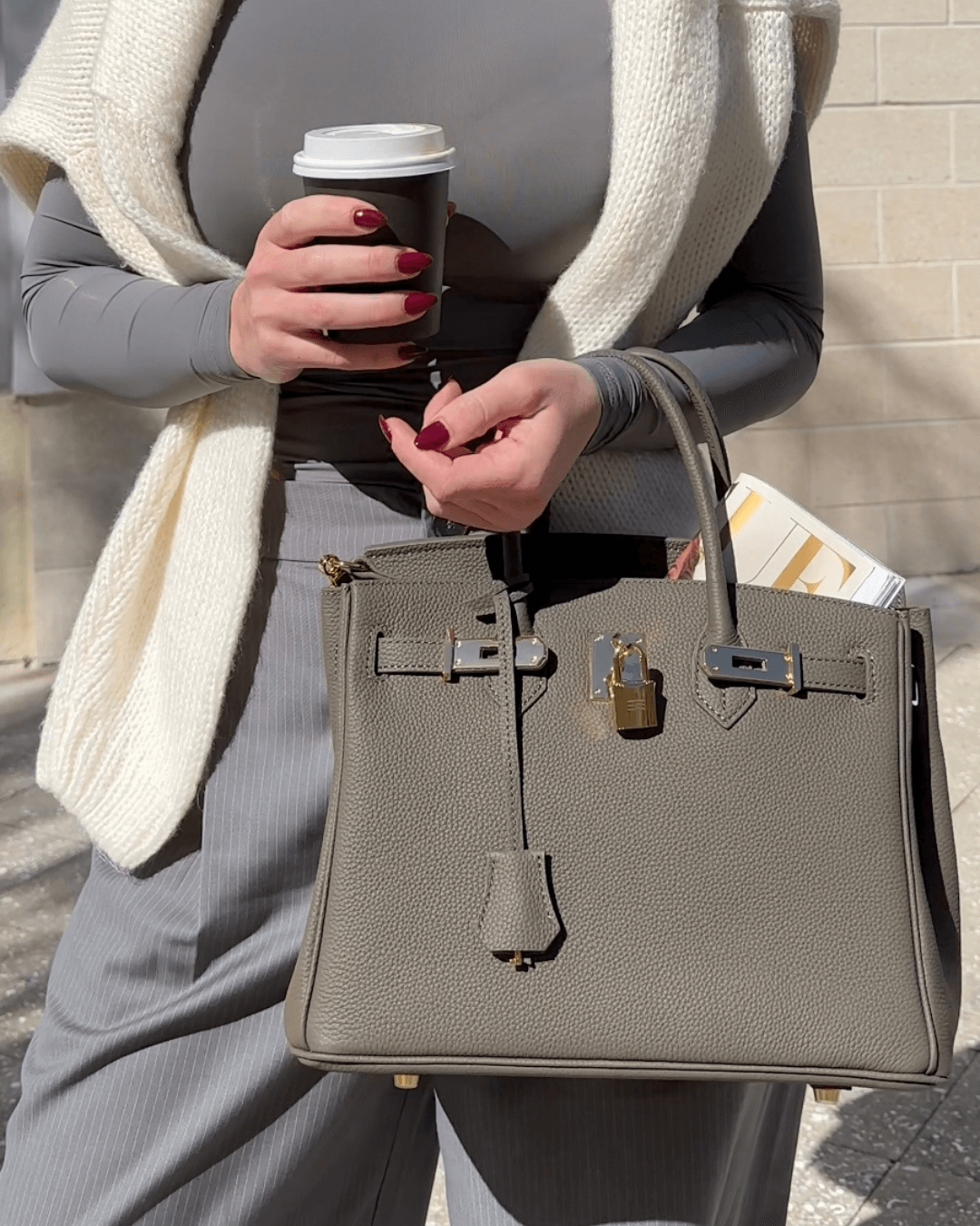Eleanor |  Zeitlos luxuriöse strukturierte Handtasche