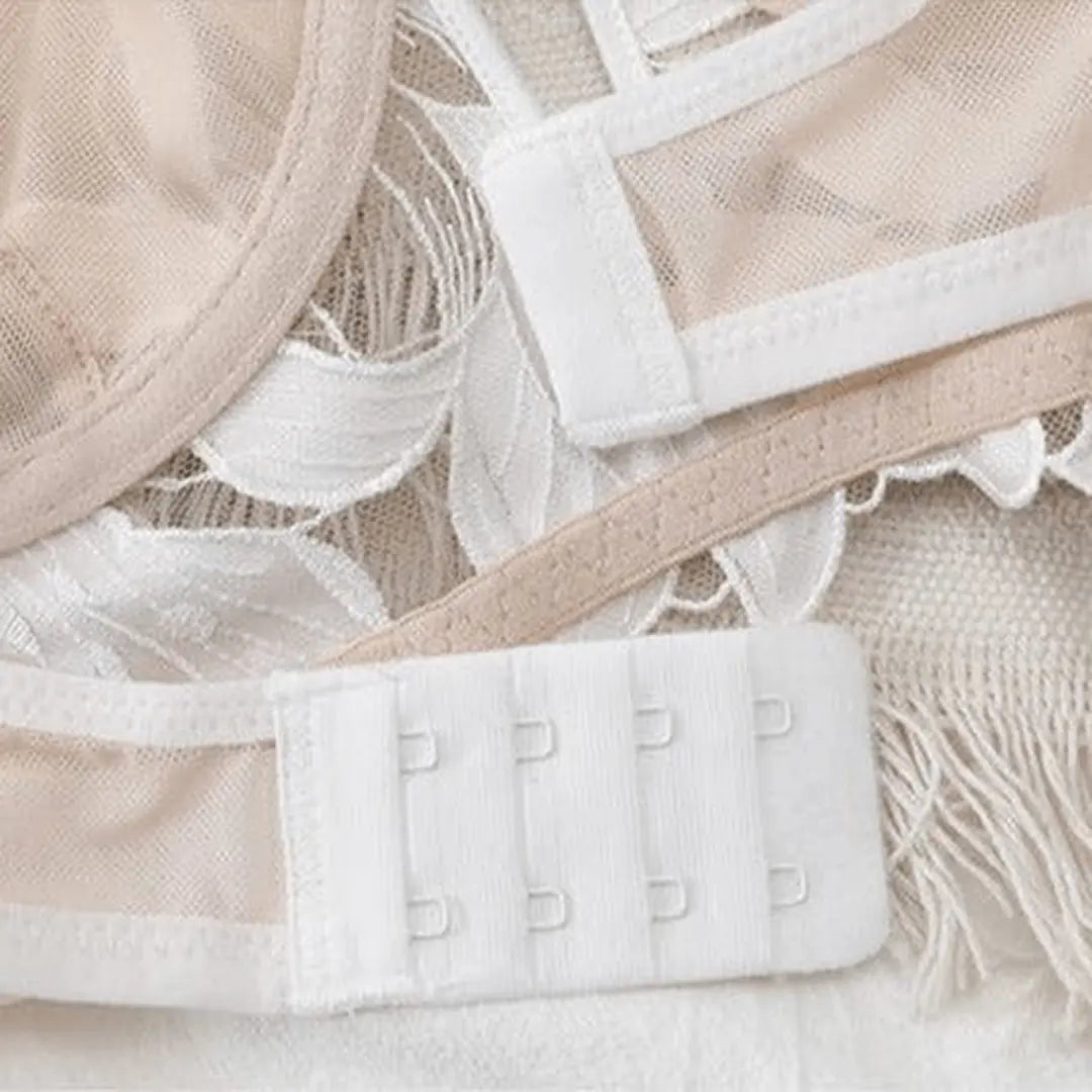 Feminines Dessous-Set Eleonore aus zarter Spitze mit BH und Slip